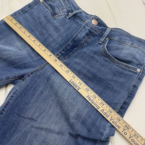 Seven 7 For All Mankind Tower Straight High-Rise Crop Jean Women's 10 Raw Hem - Picture 8 of 12